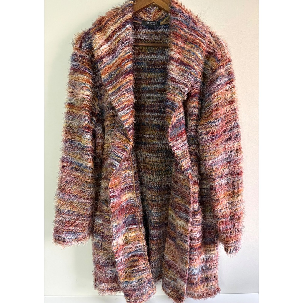 Liverpool Los Angeles Multicolor Open Front Cardigan